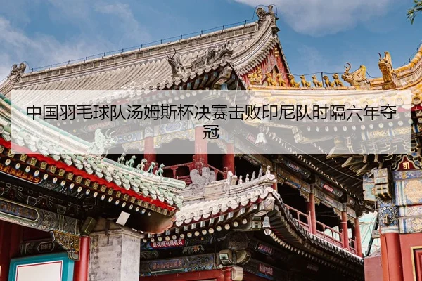 中国羽毛球队汤姆斯杯决赛击败印尼队时隔六年夺冠